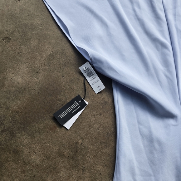 Aritzia Babaton Futurist Cruise Blue Maxi Dress Women's Size Medium NEW - Picture 2 of 5